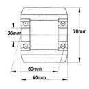Lastrolle 70 x 20 x 60 PU