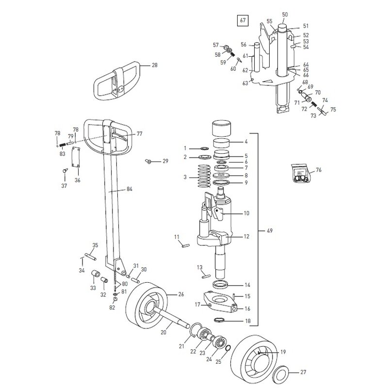 Axiallager BT Gabelhubwagen