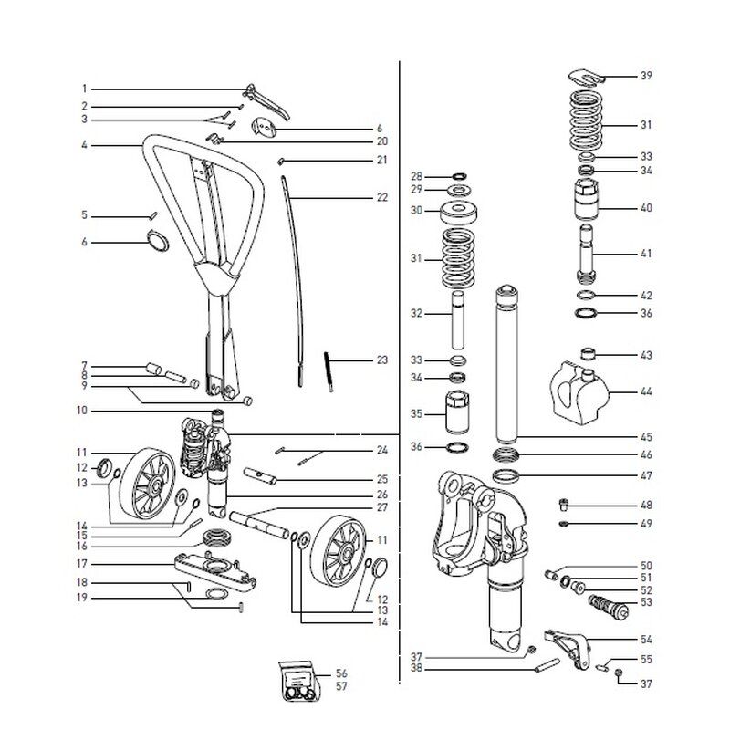 Deckel Stopfen lbehlter Bulli FK 2300 ab Bj. 03/2004, Linde M23, Still HP23