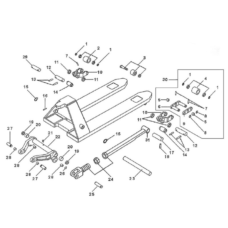 Radgabel Noblelift AC, ACY, Totallifter AC