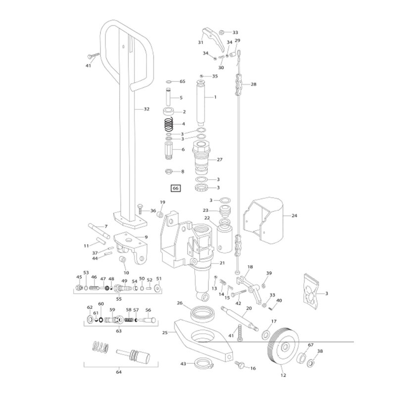 Feder fr Senkventil Pramac Lifter GS Pos. 64 ab Bj. 04/03  und Still HPT25